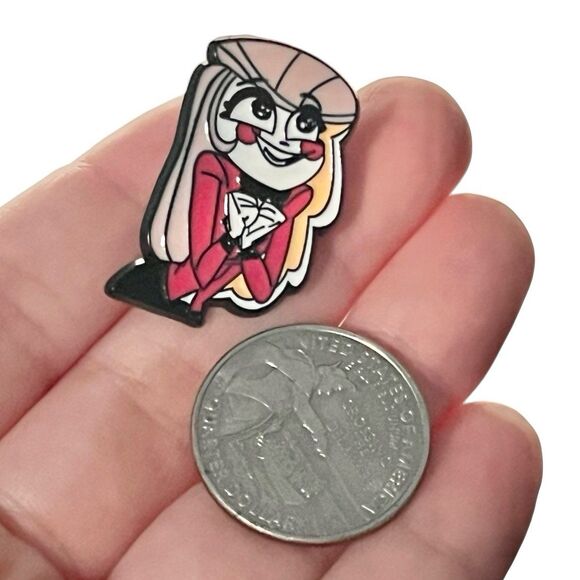 Hazbin Hotel Charlie Hopeful Eyes Enamel Pin - Picture 5 of 7